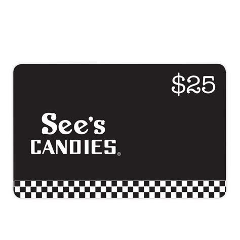 see's candy gift cards.